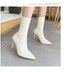 Sexy Sock Boots Knitting Stretch High Heels for Women Fashion Shoes Ankle Boots