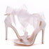 Elegant Women's Sandals with Pointed Toe and Butterfly Knot for Wedding and Office Wear