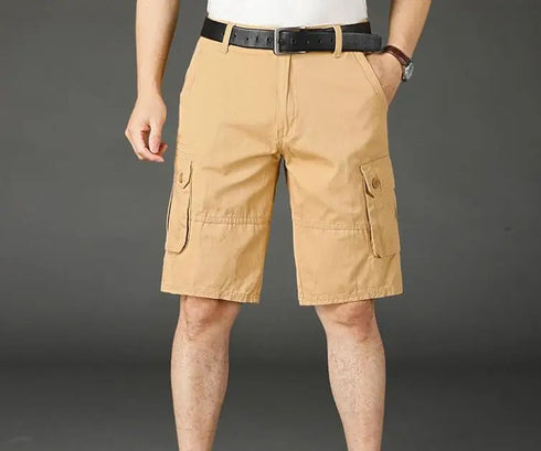 Khaki Half Men's Cargo Shorts Bermuda Designer Jogger Pants