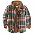 Men's Casual Plaid Hooded Zipper Jacket - Cozy Winter Outerwear for Stylish Adventures
