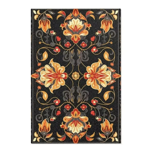Floral Persian Area Rug Modern Classic Carpet for Living Room and Bedroom Decor