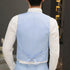 Men's Formal V Neck Tuxedo Vest - Tailored Fit Waistcoat for Business Events and Gatherings