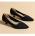Stylish Women's Pointed Toe Slip-On Flat Pumps for Casual Spring and Autumn Wear