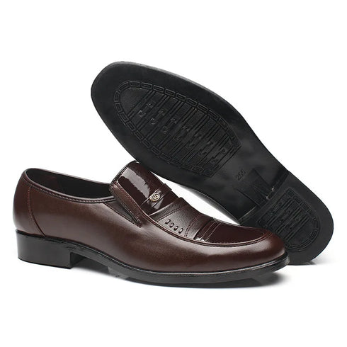 Stylish Men's Oxford Dress Shoes - Formal Round Toe Business and Wedding Loafers for Every Occasion, Comfortable and Breathable Fashion Footwear