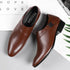 Men PU Leather Formal Dress Shoes for Office Work and Parties