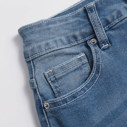 Women's Stretch Boot Cut Jeans Slim Fit Hip-Lifting Denim Trousers