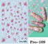 3D Nail Art Stickers with Daisy, Cherry Blossom, Petals, Leaves, and Butterflies for Spring and Summer Manicure Decoration Tips - Slider Style Nail Polish Accessories