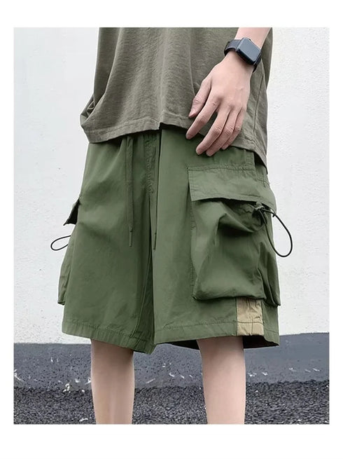 High Street Cargo Shorts For Men Casual Hip Hop Bermuda