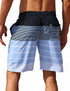 Striped Beach Shorts Men Fashion Swimwear Board Shorts Trunk