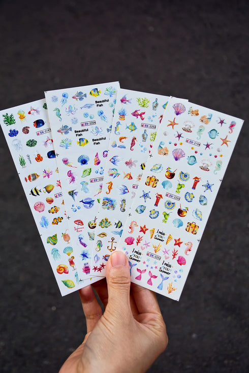 12 Floral Patterns Summer Nail Water Decals - Daffodils, Lilies, and Tulips for Stunning Nail Art Transfers and DIY Manicure Accessories