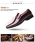 Luxury Oxford Leather Shoes for Men Breathable Patent Formal Footwear for Office and Wedding