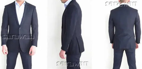 Gorgeous Slim Dark Blue Wedding Suits For Men Tailor-Made Suits