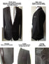 Gorgeous Slim Dark Blue Wedding Suits For Men Tailor-Made Suits