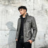 Fleece-lined Faux-Leather Jacket — Warm, Slim & Winter-Ready